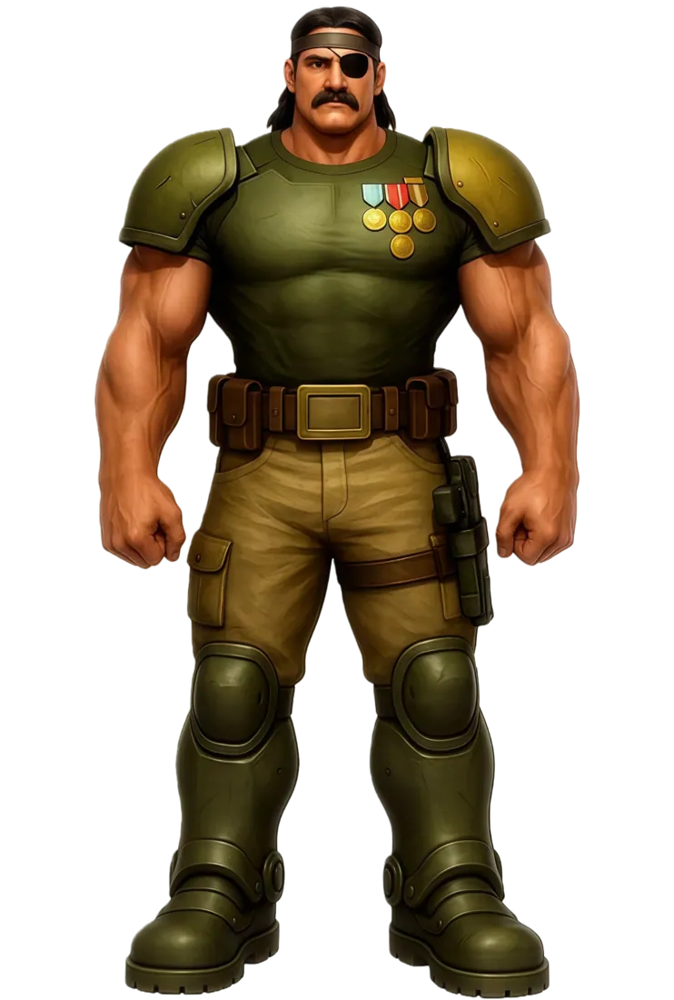 COLONEL KURT HOGAN character art